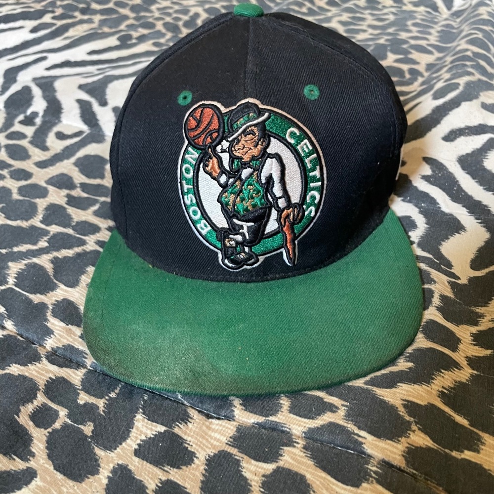 Boston Celtics Mitchell & Ness NBA Adjustable Snapback Hat Cap Leprechaun